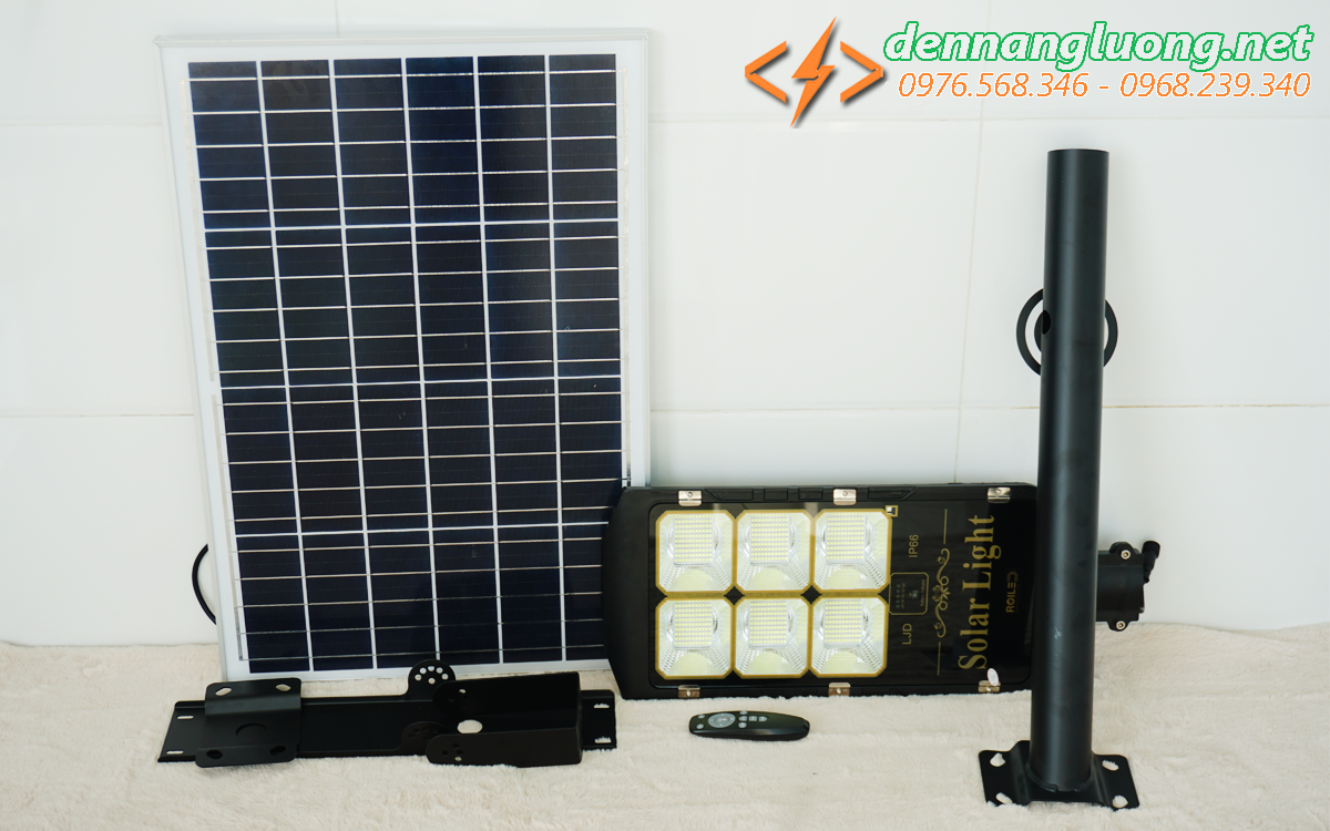 Đèn đường RL 200w pin rời  Solar Light 200w năng lượng mặt trời